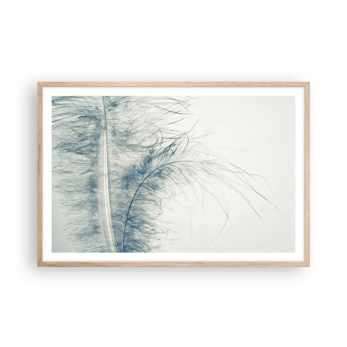 Póster en marco roble claro - Susurro de la naturaleza - 91x61 cm