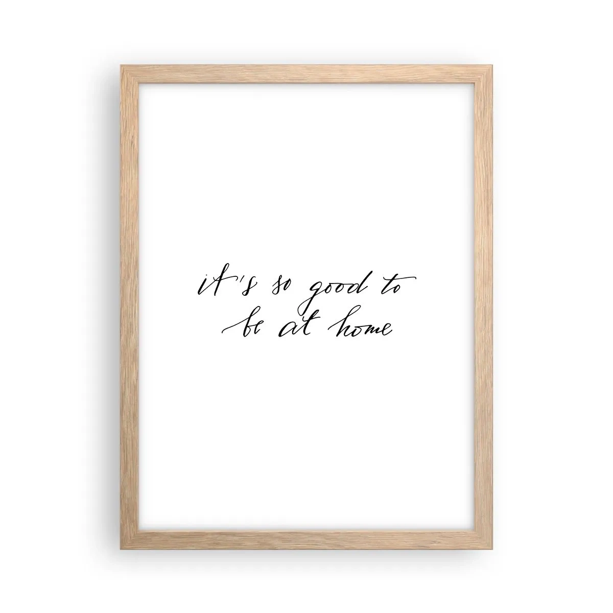 Póster en marco roble claro - Toda la verdad - 30x40 cm