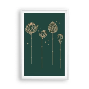 Póster en marco blanco - La familia vegetal - 61x91 cm