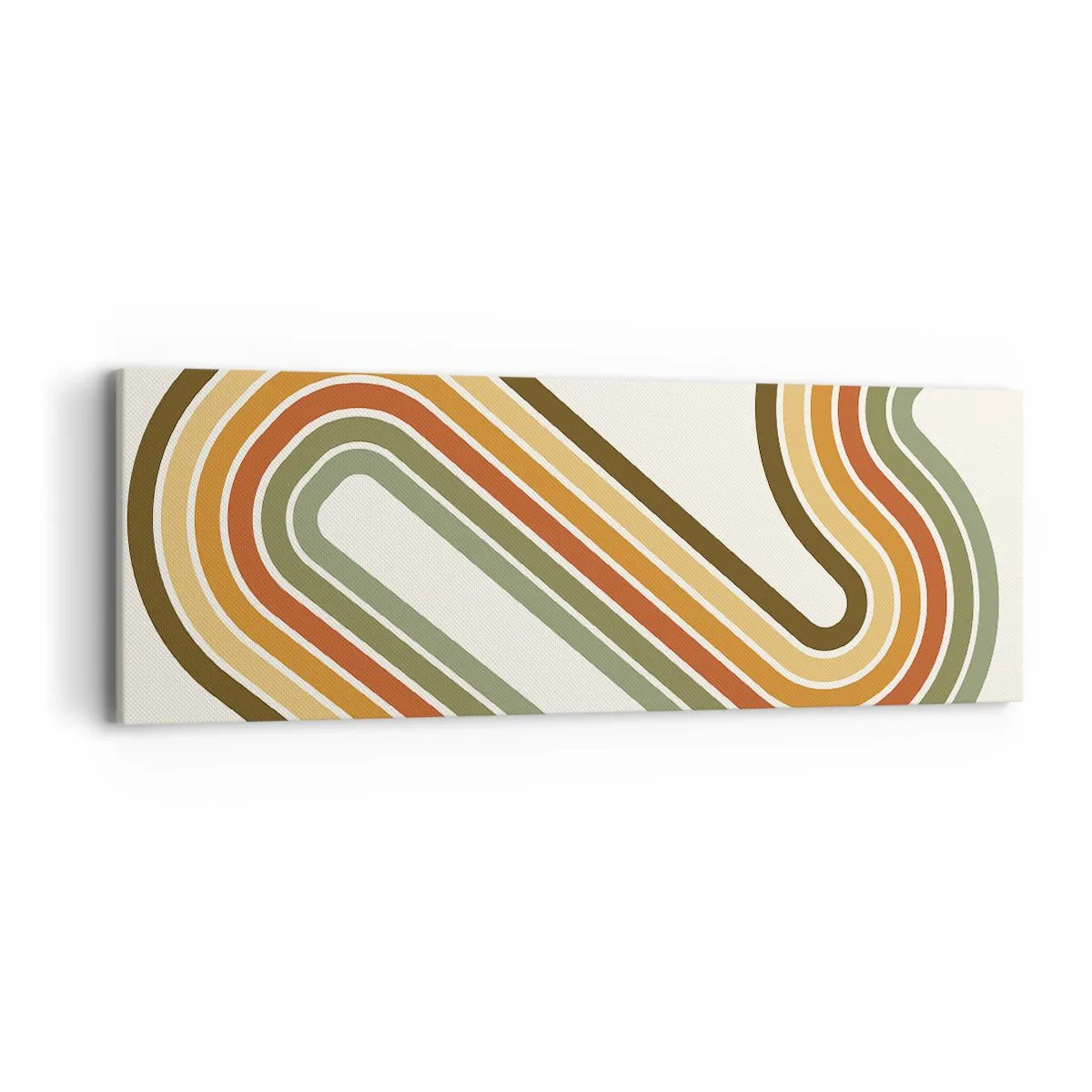 Cuadro sobre lienzo - Impresión de Imagen - Zigzagueando hasta su destino - 90x30 cm