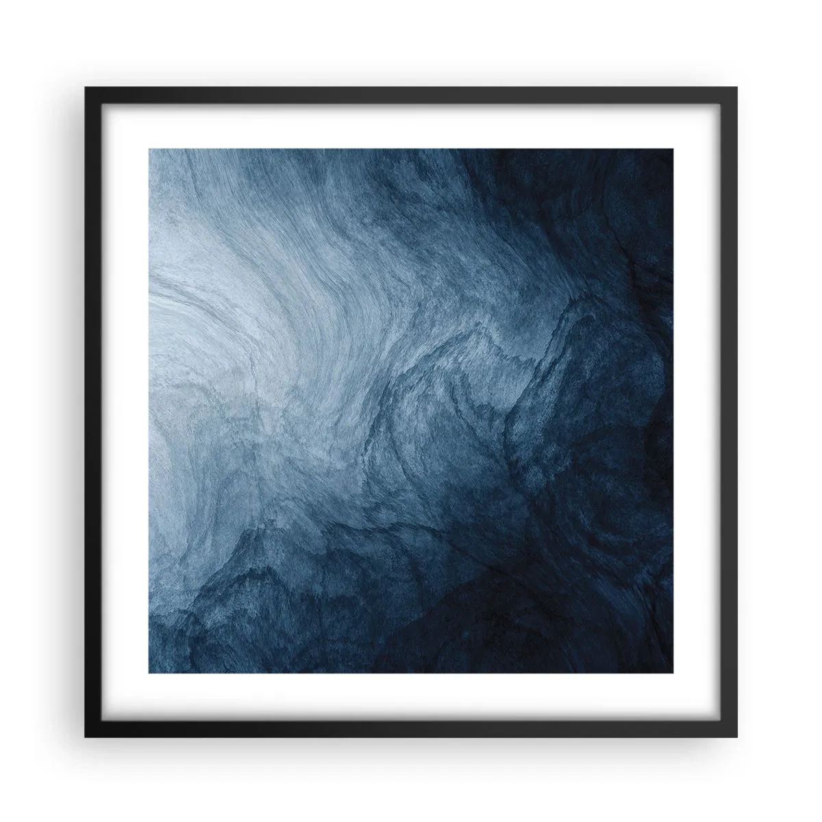 Póster en marco negro - En las profundidades - 50x50 cm