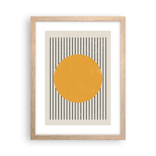 Póster en marco roble claro - El poder de la sencillez - 30x40 cm