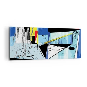 Cuadro sobre lienzo - Impresión de Imagen - Mirando el mundo desde un ángulo distinto - 100x40 cm