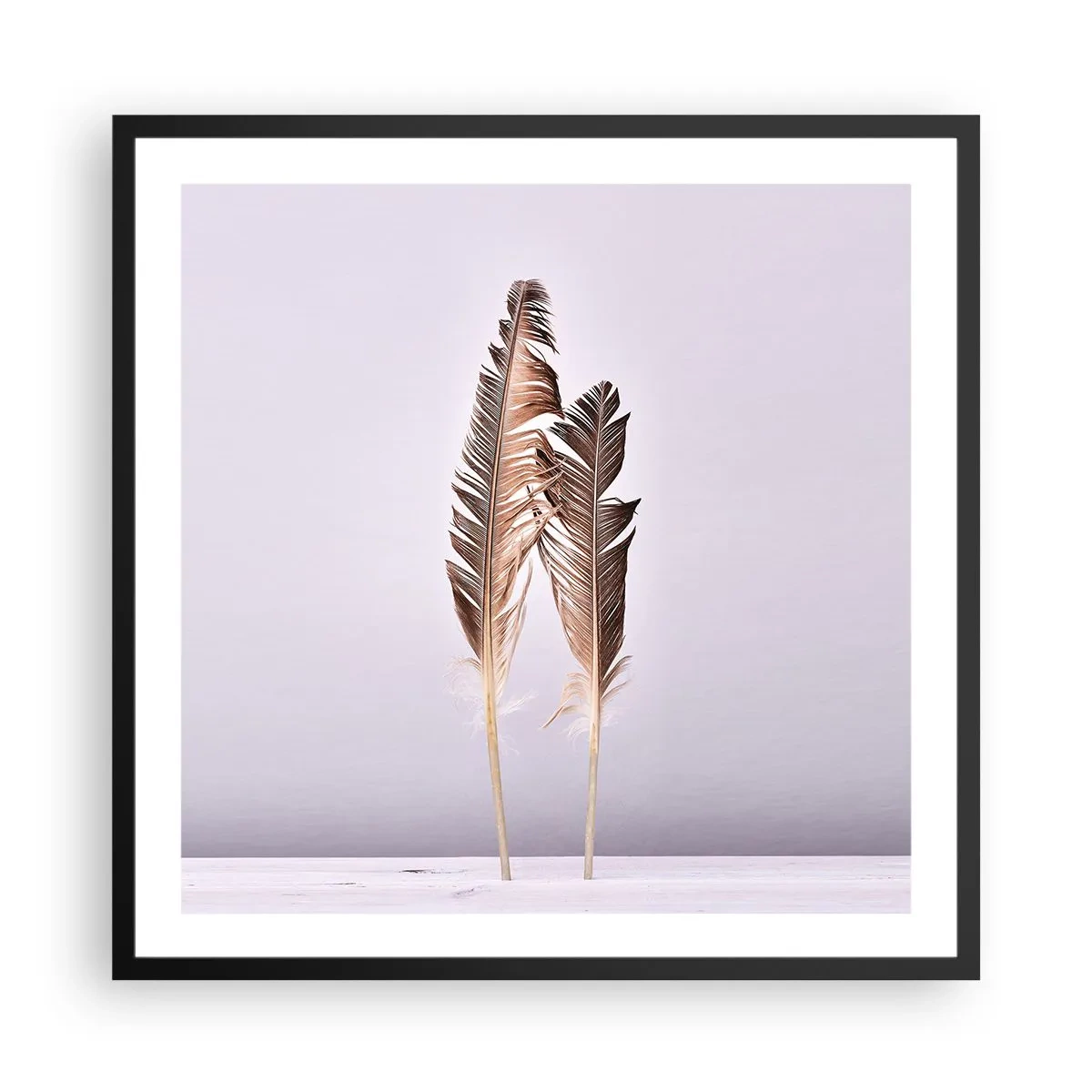 Póster en marco negro - Contra la nada - 60x60 cm