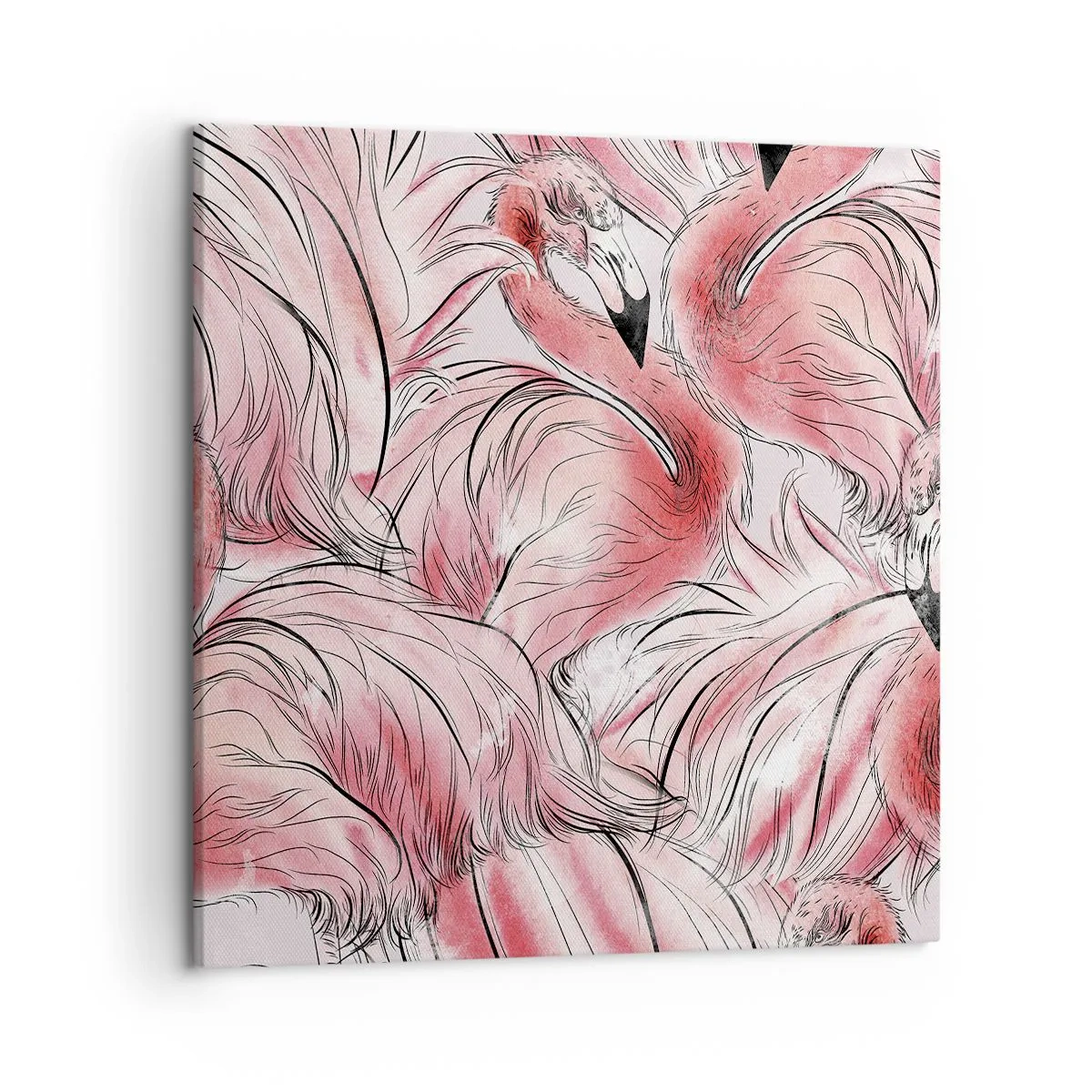 Cuadro sobre lienzo - Impresión de Imagen - Ballet de aves - 50x50 cm