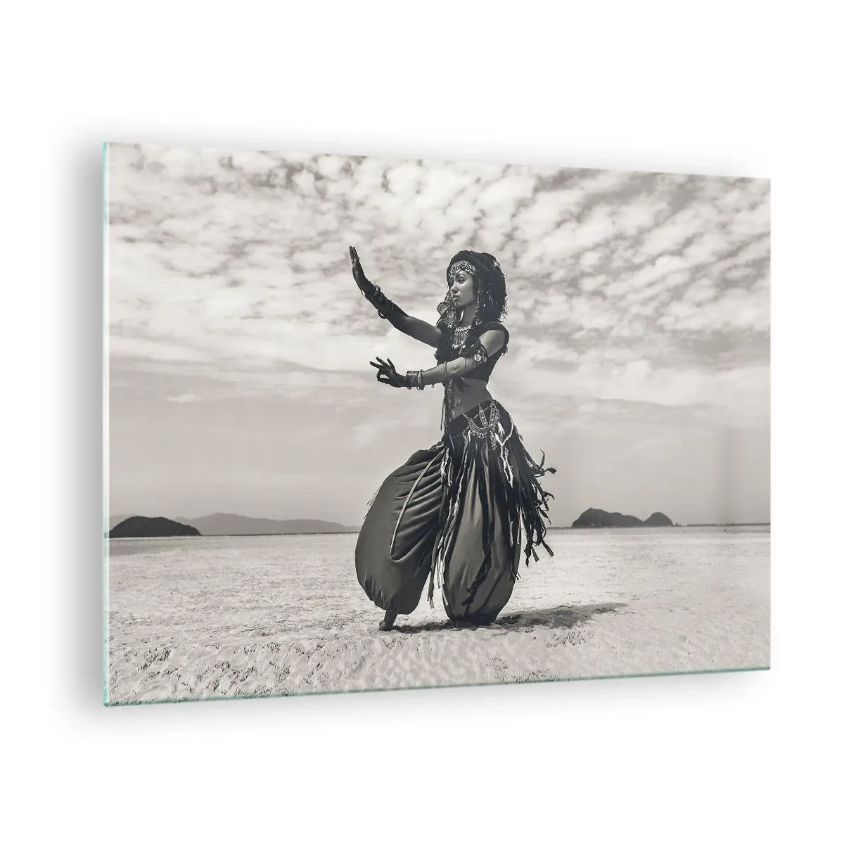Cuadro sobre vidrio - Impresiones sobre Vidrio - Danza de las Islas del Sur - 70x50 cm