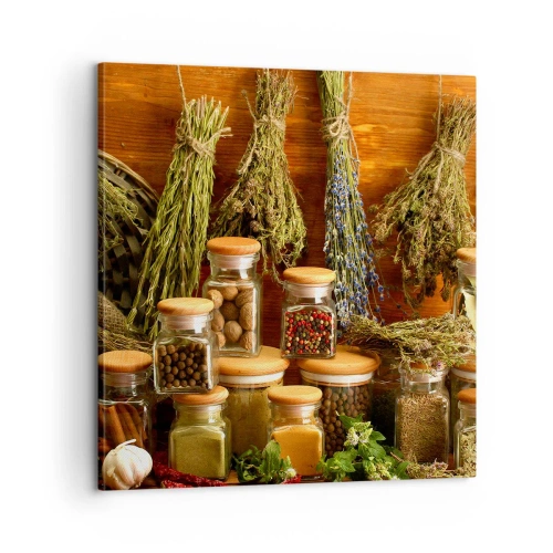 Cuadro sobre lienzo - Impresión de Imagen - La magia de la cocina - 60x60 cm
