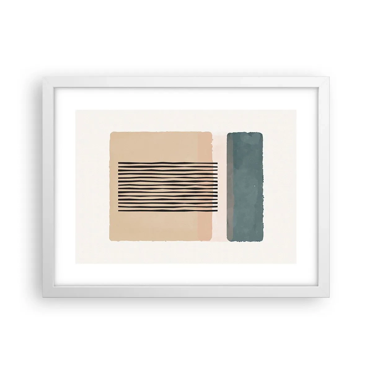 Póster en marco blanco - Todo en orden - 40x30 cm