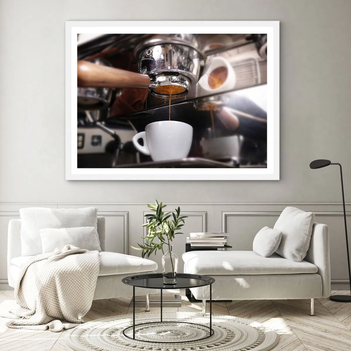 Póster en marco blanco - El mejor momento del día - 40x30 cm