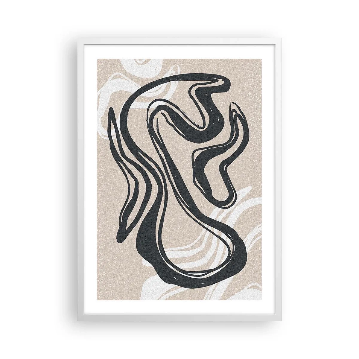 Póster en marco blanco - Expresión multiplicada - 50x70 cm