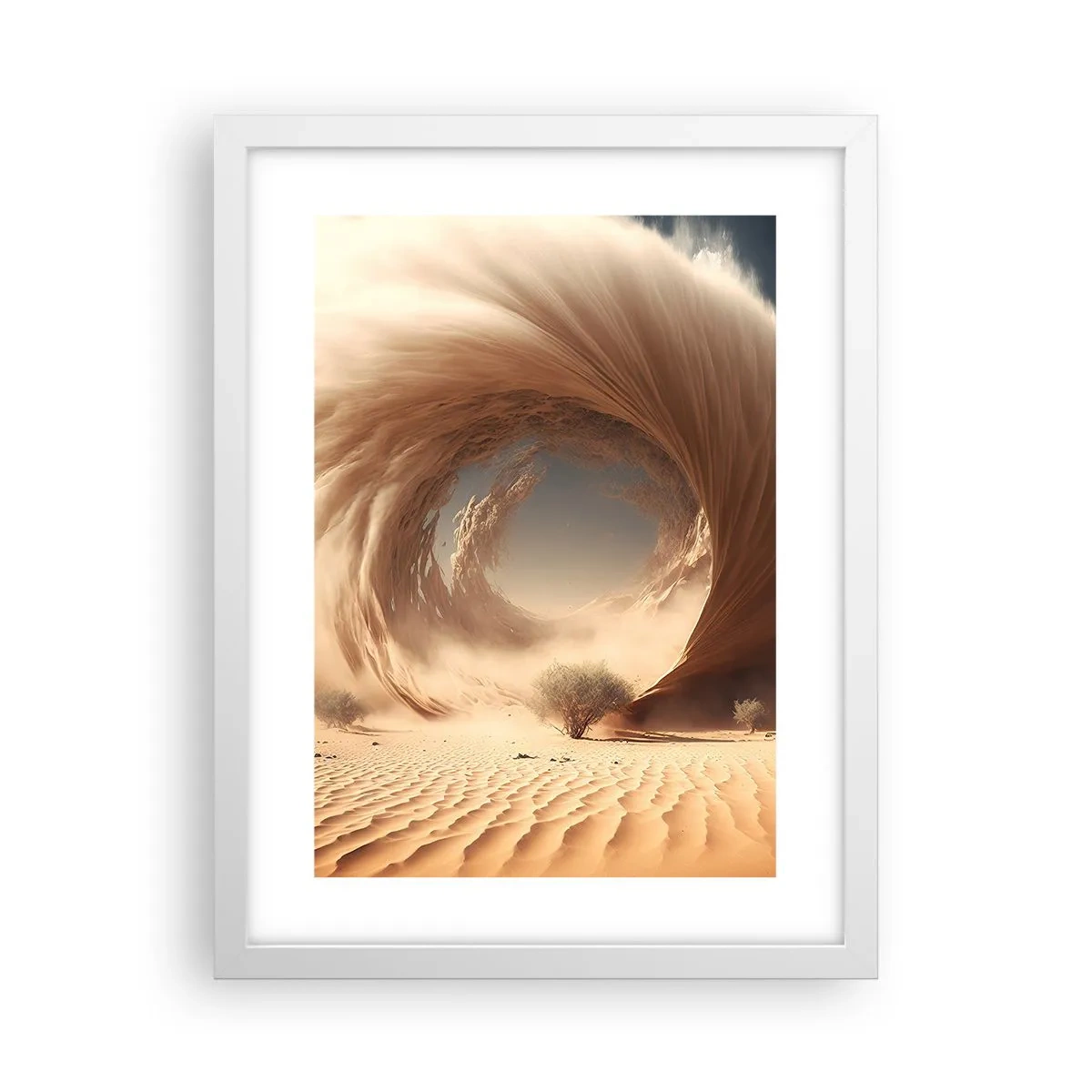 Póster en marco blanco - Portal abierto - 30x40 cm