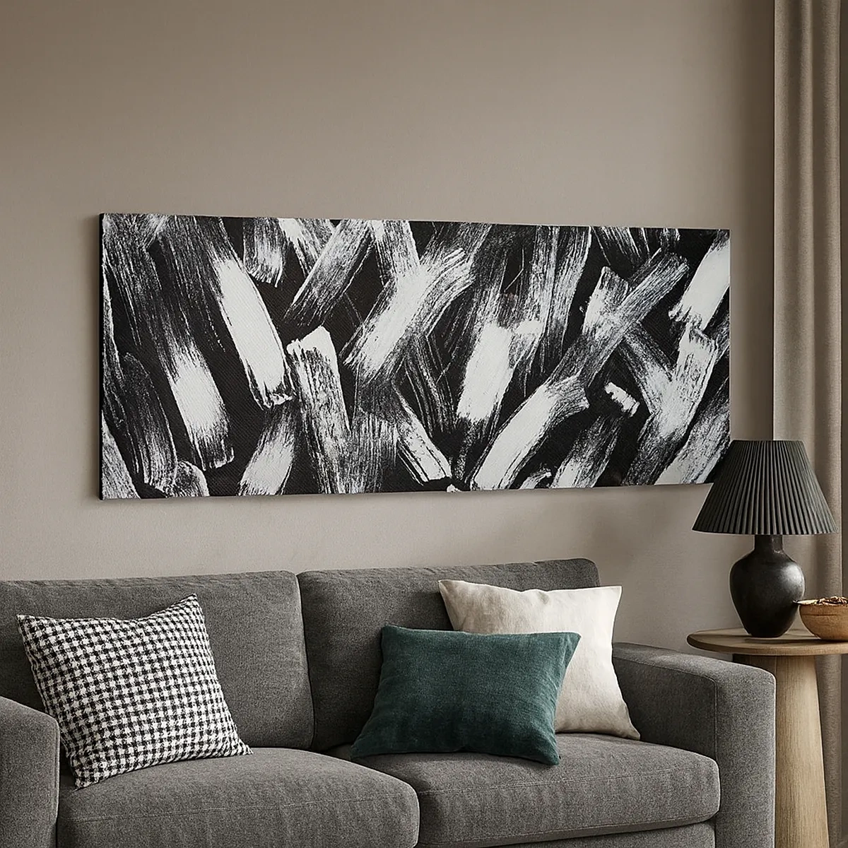 Cuadro sobre lienzo - Impresión de Imagen - Abstracción en el espíritu industrial - 30x30 cm