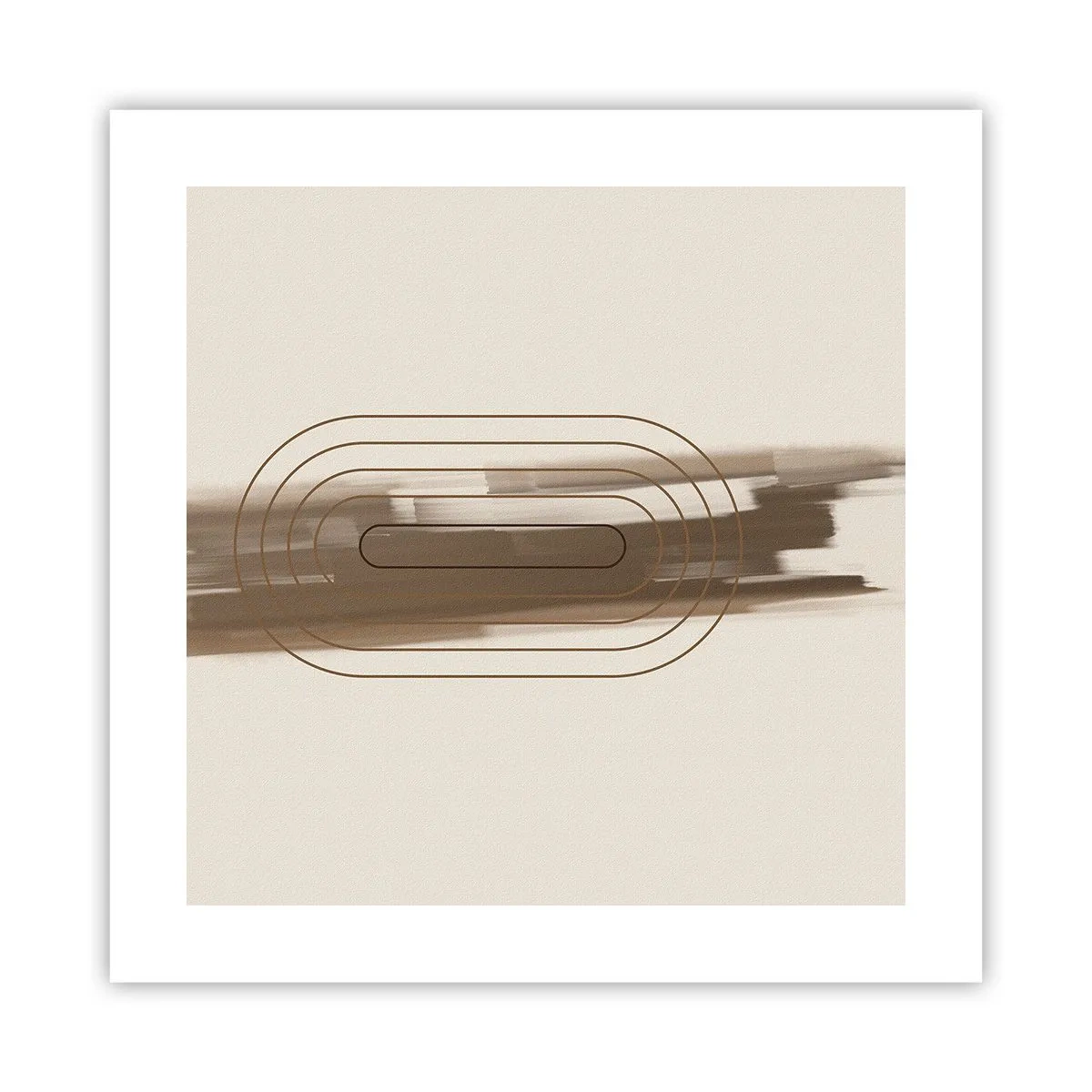 Póster - Un soplo de gris - 40x40 cm
