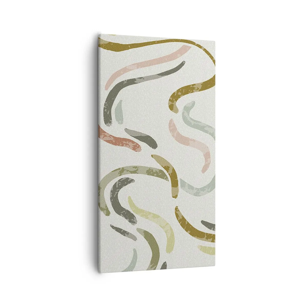 Cuadro sobre lienzo - Impresión de Imagen - La alegre danza de la abstracción - 55x100 cm