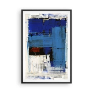 Póster en marco negro - El secreto del azul - 61x91 cm