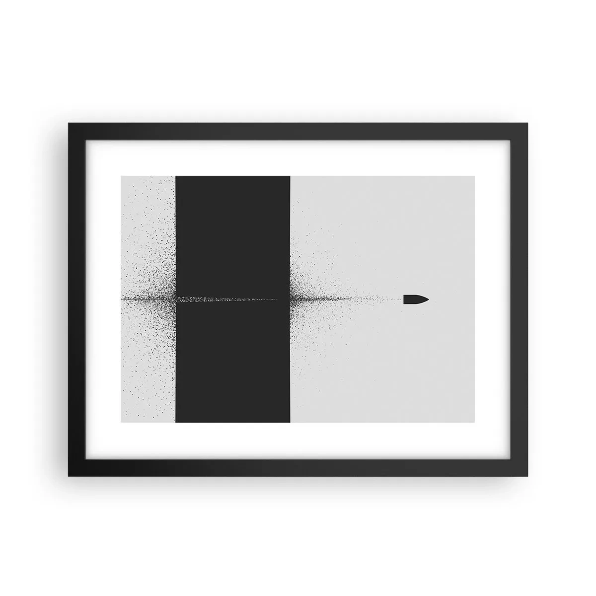 Póster en marco negro - Directa al objetivo - 40x30 cm
