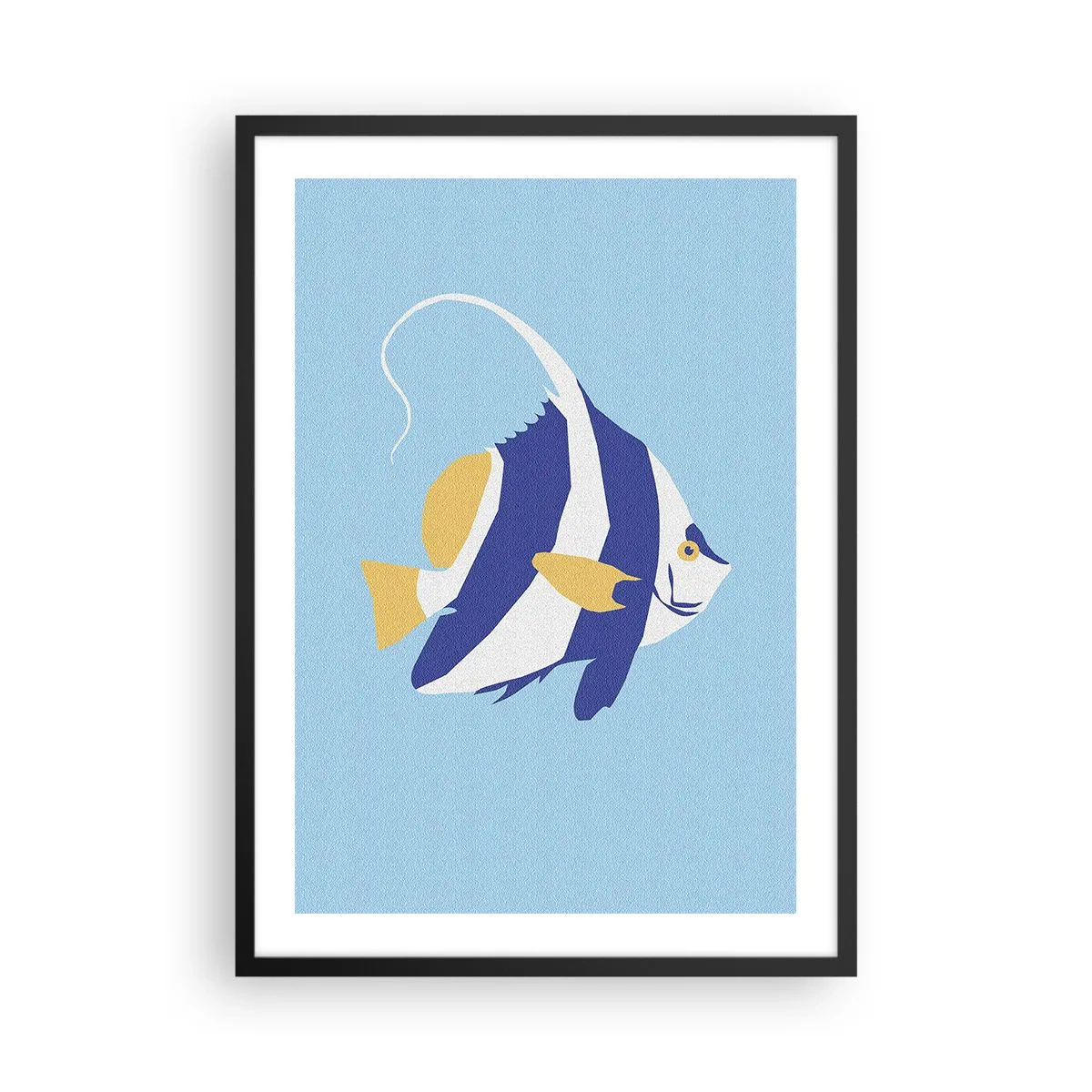 Póster en marco negro - Miss aguas tropicales - 50x70 cm