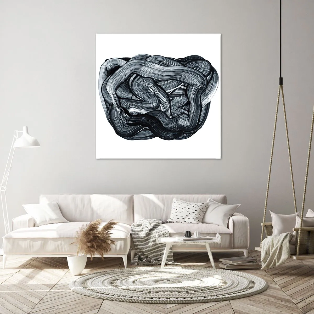 Cuadro sobre lienzo - Impresión de Imagen - No es tan sencillo - 60x60 cm