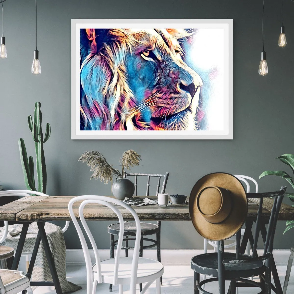 Póster en marco blanco - La sabiduría de la naturaleza - 40x30 cm