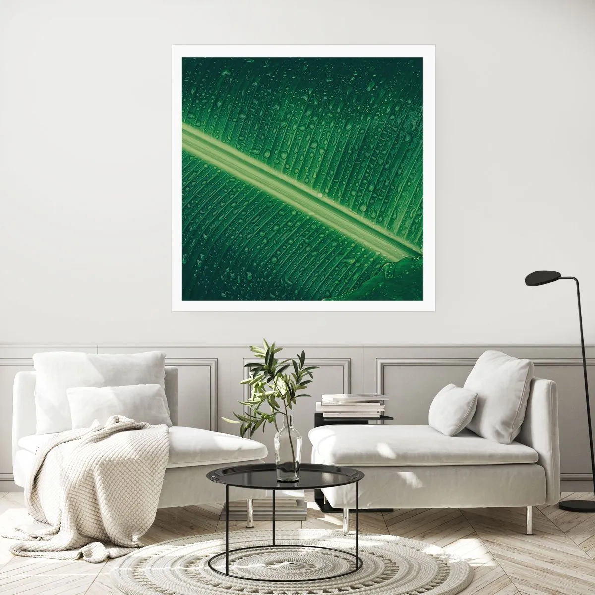 Póster - Estructura del verde - 40x40 cm