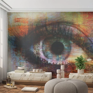 Fotomural Premium Canvas - Puedes mirar en el alma - Abstracción, Ojo, Pedazo - 350x256 cm