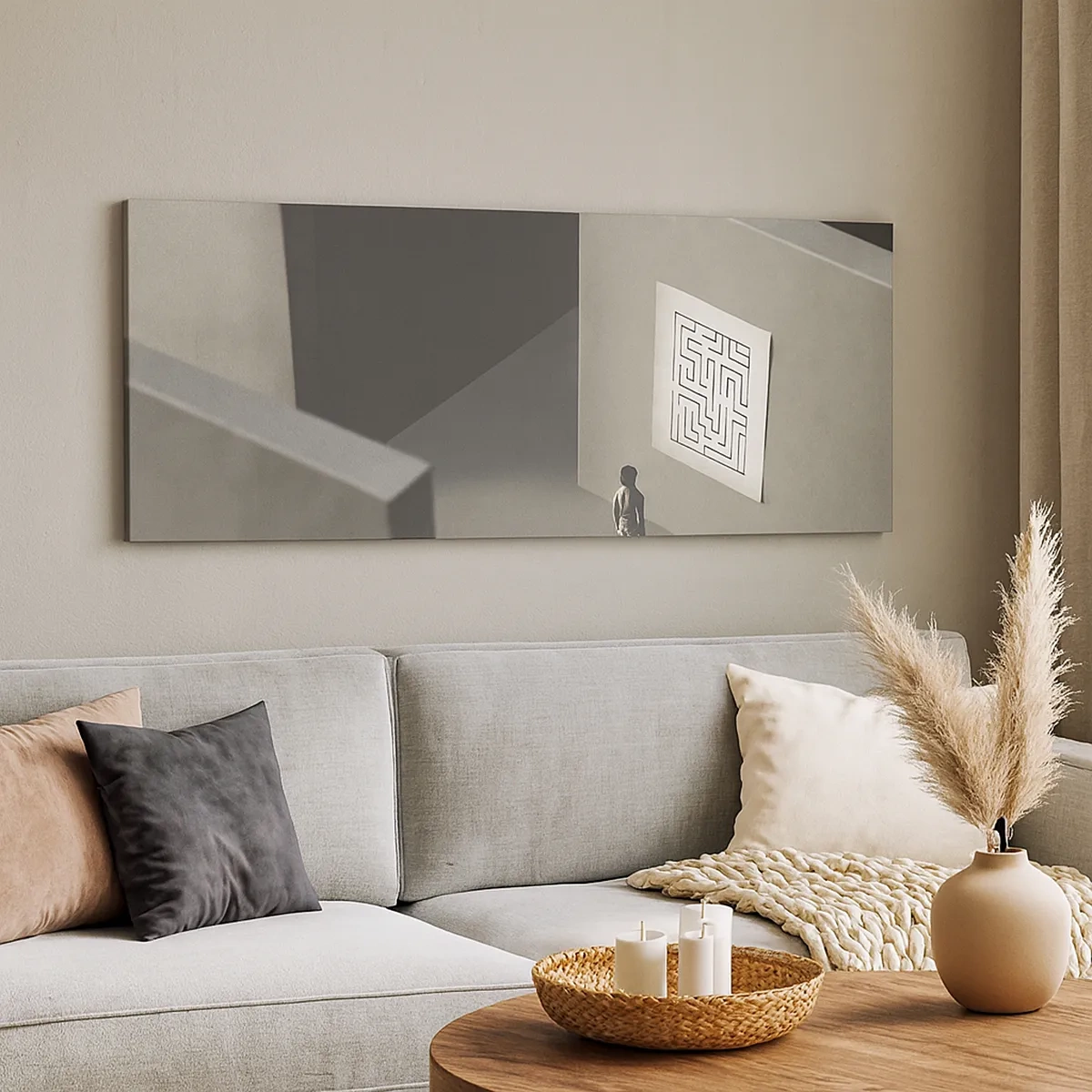 Cuadro sobre lienzo - Impresión de Imagen - ¿Pero dónde estoy? - 30x30 cm