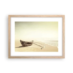 Póster en marco roble claro - Un recuerdo de los mares del sur - 40x30 cm