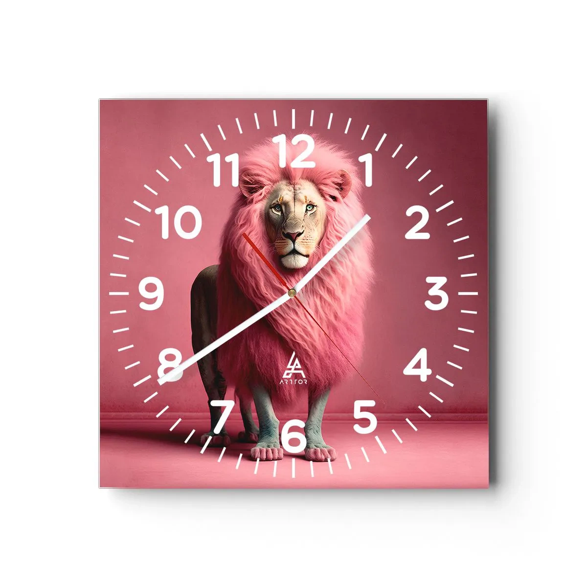 Reloj de pared - Reloj de vidrio - Y ya no me tienes miedo - 30x30 cm