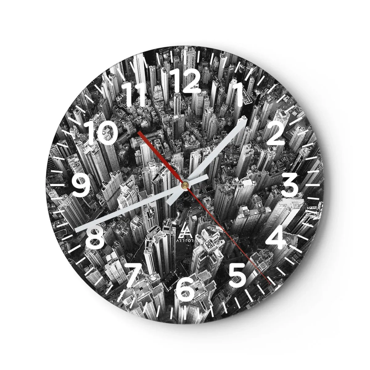 Reloj de pared - Reloj de vidrio - Cada vez más alto - 40x40 cm
