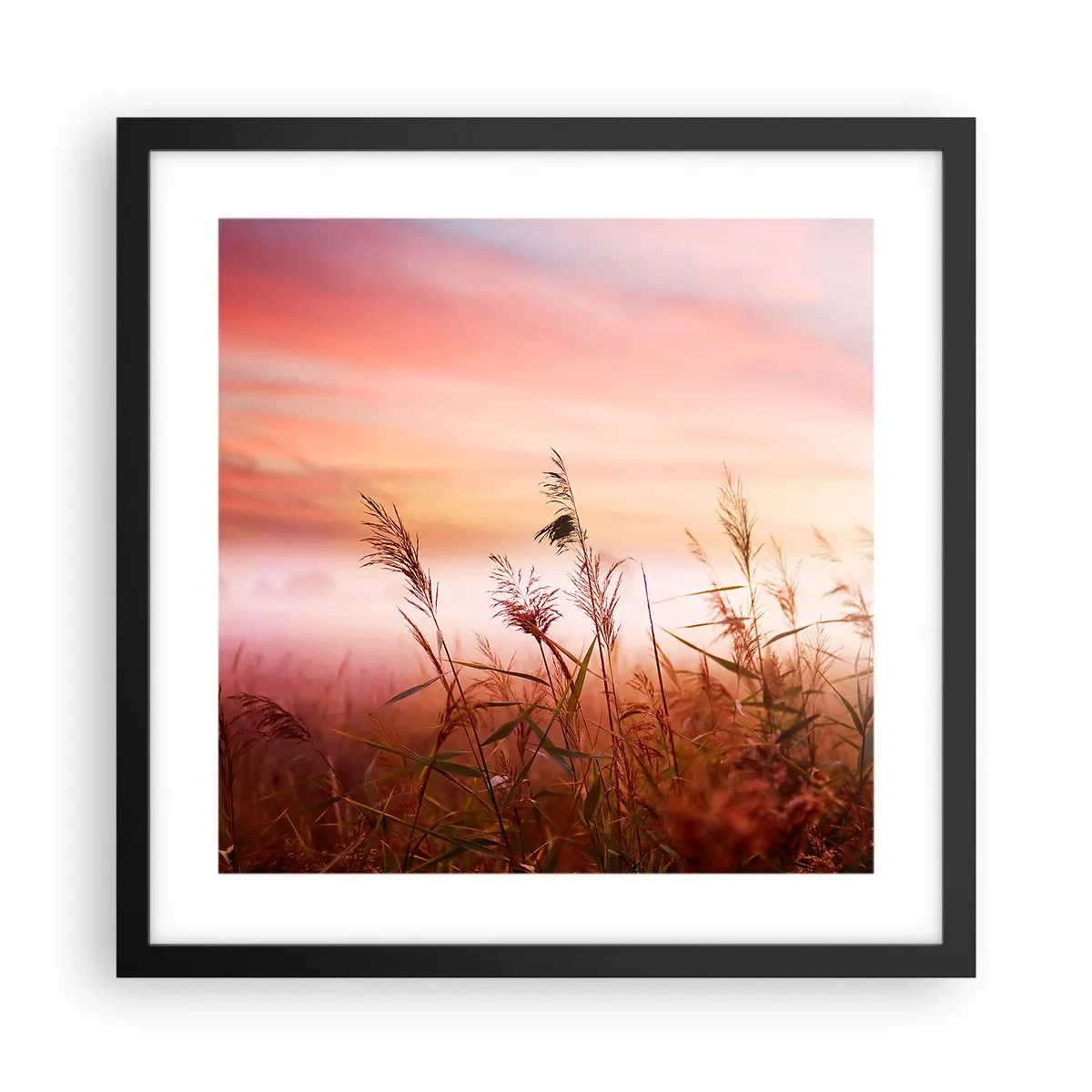 Póster en marco negro - El arte del viento - 40x40 cm