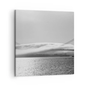 Cuadro sobre lienzo - Impresión de Imagen - Navegue por el Golden Gate - 50x50 cm