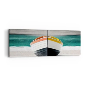 Cuadro sobre lienzo - Impresión de Imagen - En su lugar exacto - 90x30 cm