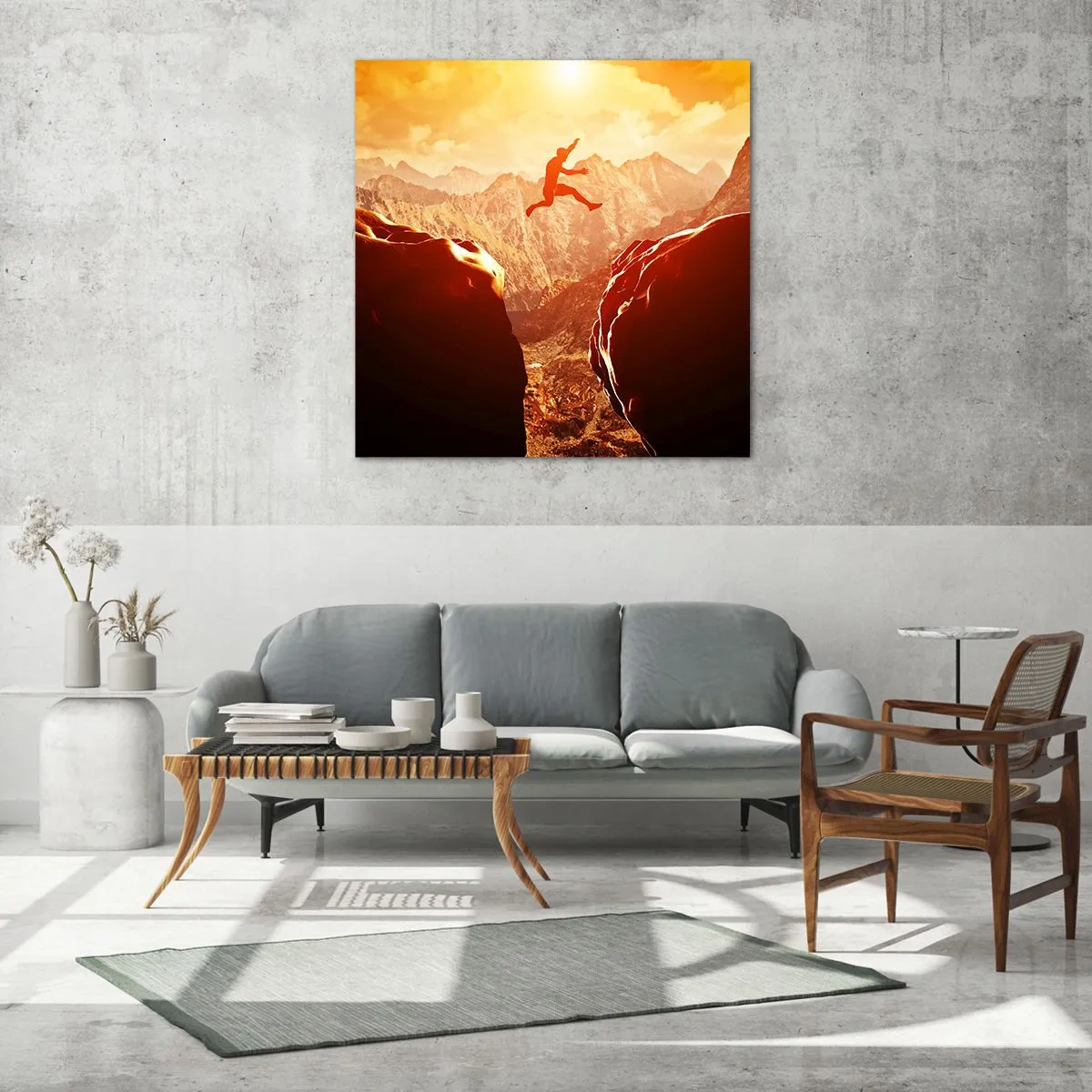 Cuadro sobre vidrio - Impresiones sobre Vidrio - Pasando el límite - 60x60 cm