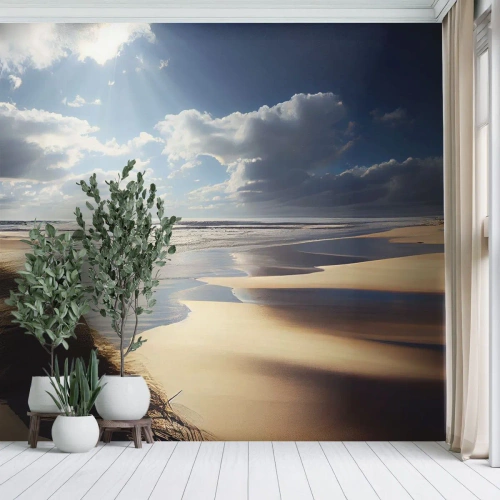 Fotomural Premium Canvas - Playa, playa salvaje - Playa, Mar, Dunas - 200x140 cm