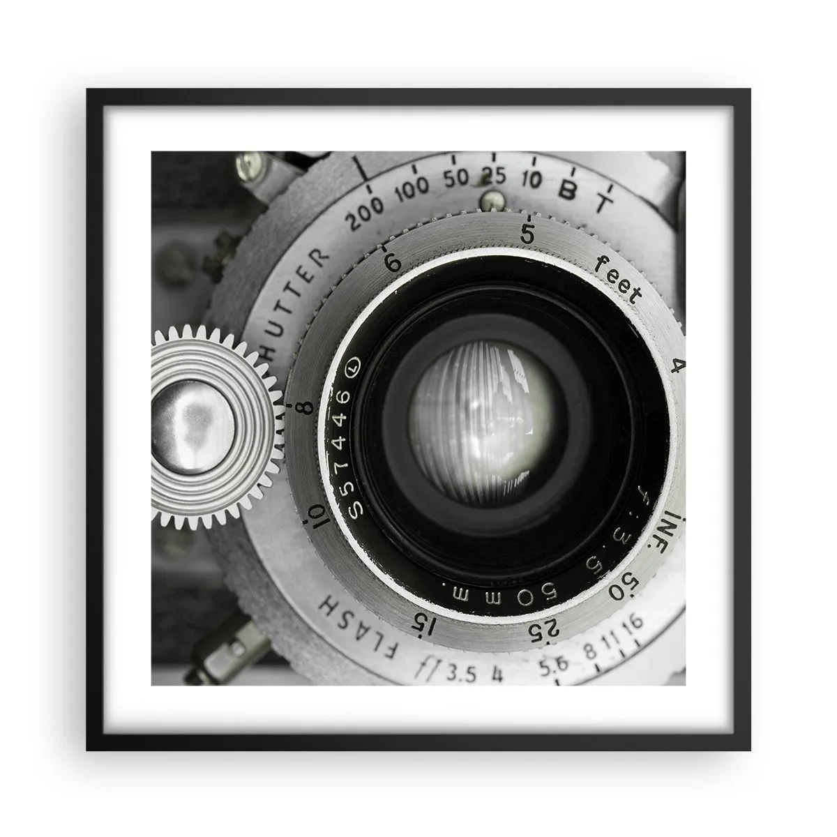 Póster en marco negro - Una historia de Hollywood - 50x50 cm