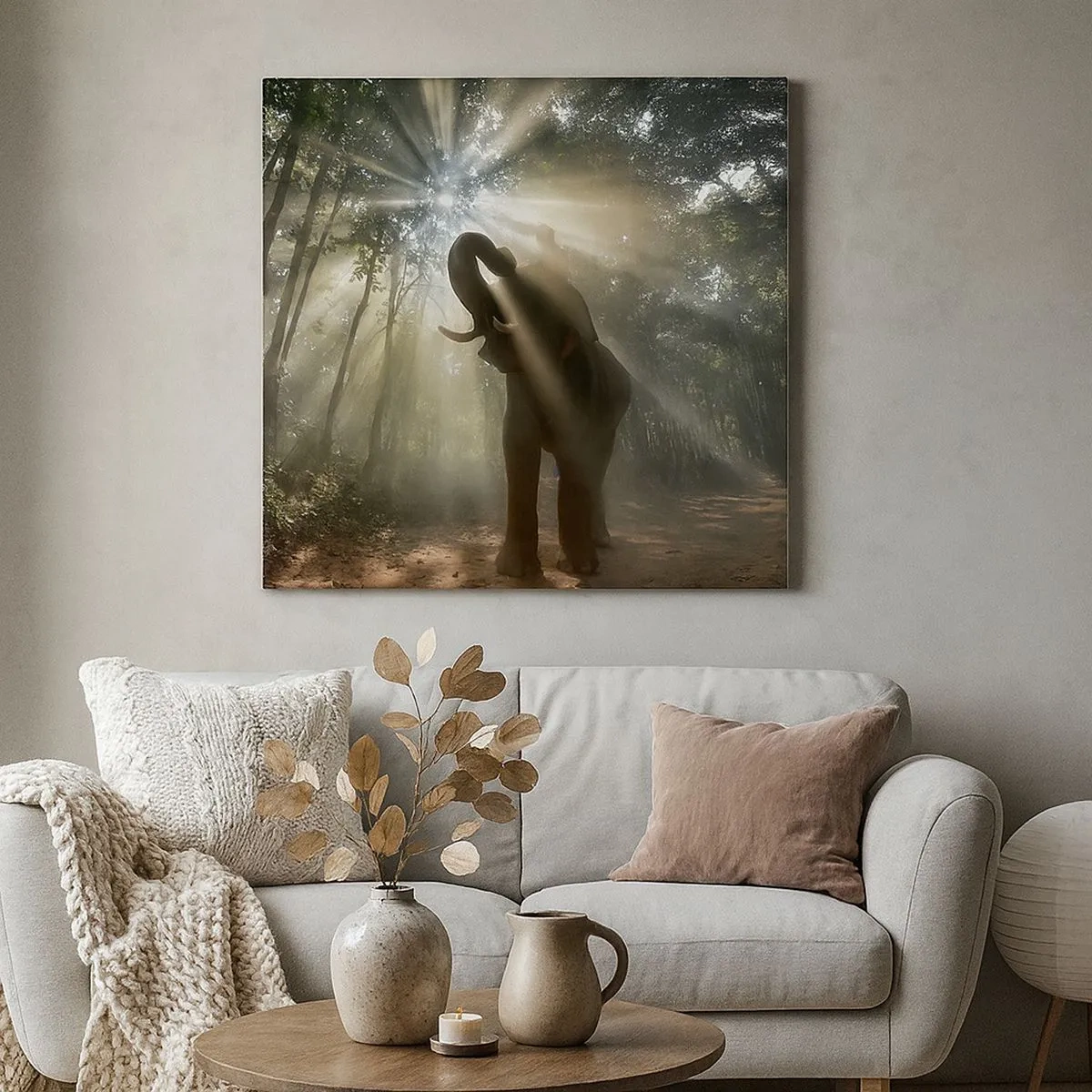 Cuadro sobre lienzo - Impresión de Imagen - Bajo una estrella de la suerte - 30x30 cm