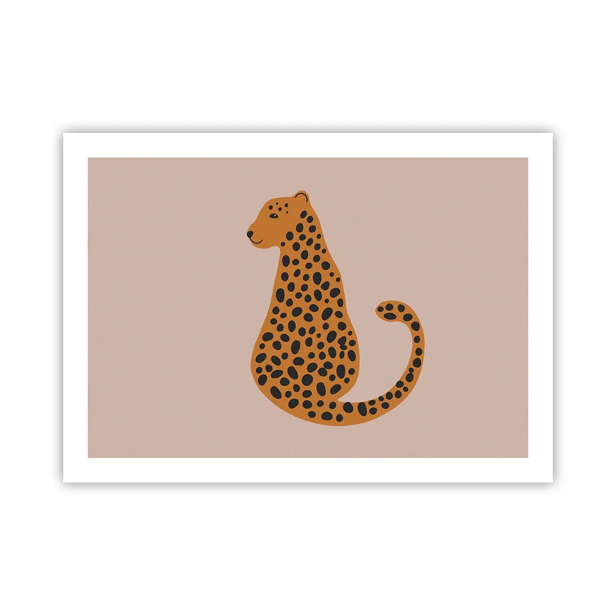 Póster - El estampado de leopardo está de moda - 70x50 cm