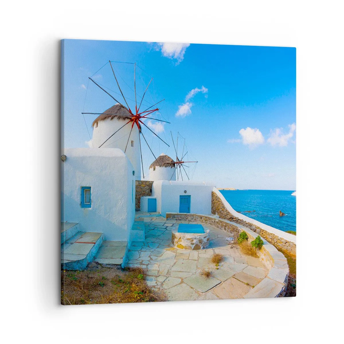 Cuadro sobre lienzo - Impresión de Imagen - Viento azul marino - 50x50 cm