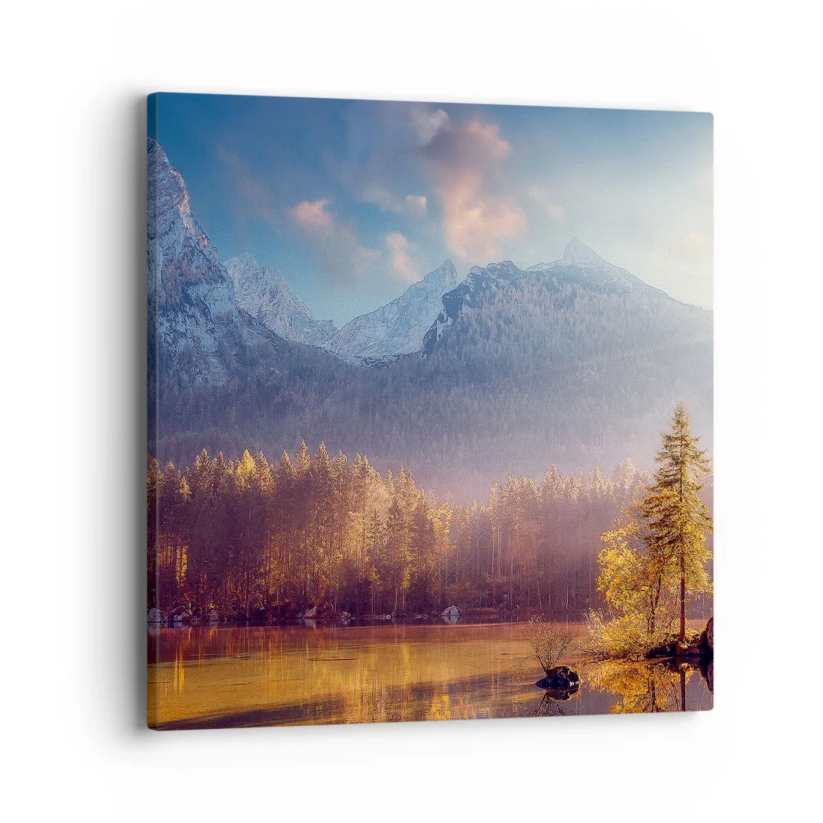 Cuadro sobre lienzo - Impresión de Imagen - Entre las montañas y los valles - 40x40 cm