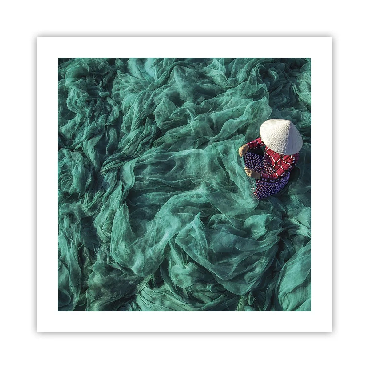 Póster - En un mar de redes - 50x50 cm