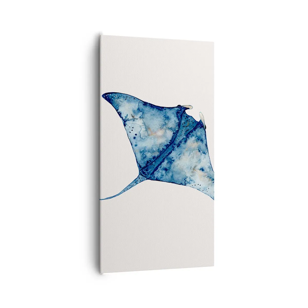Cuadro sobre lienzo - Impresión de Imagen - La vida en azul - 65x120 cm