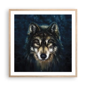 Póster en marco roble claro - ¿Alfa? Y omega - 60x60 cm