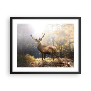 Póster en marco negro - Con toda la majestuosidad - 50x40 cm