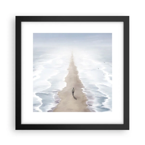 Póster en marco negro - Un futuro brillante - 30x30 cm