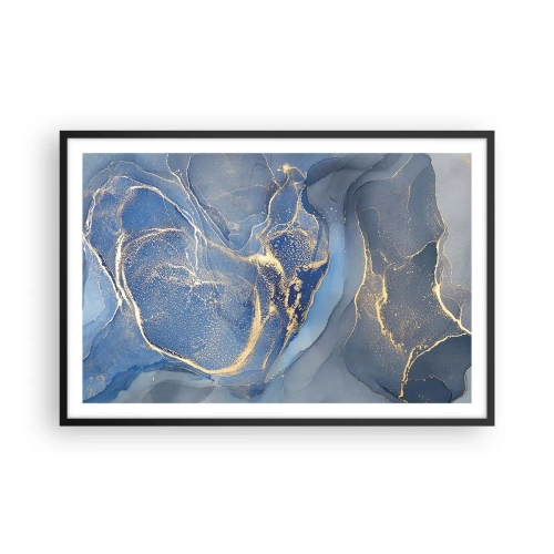 Póster en marco negro - Polvo de oro - 91x61 cm