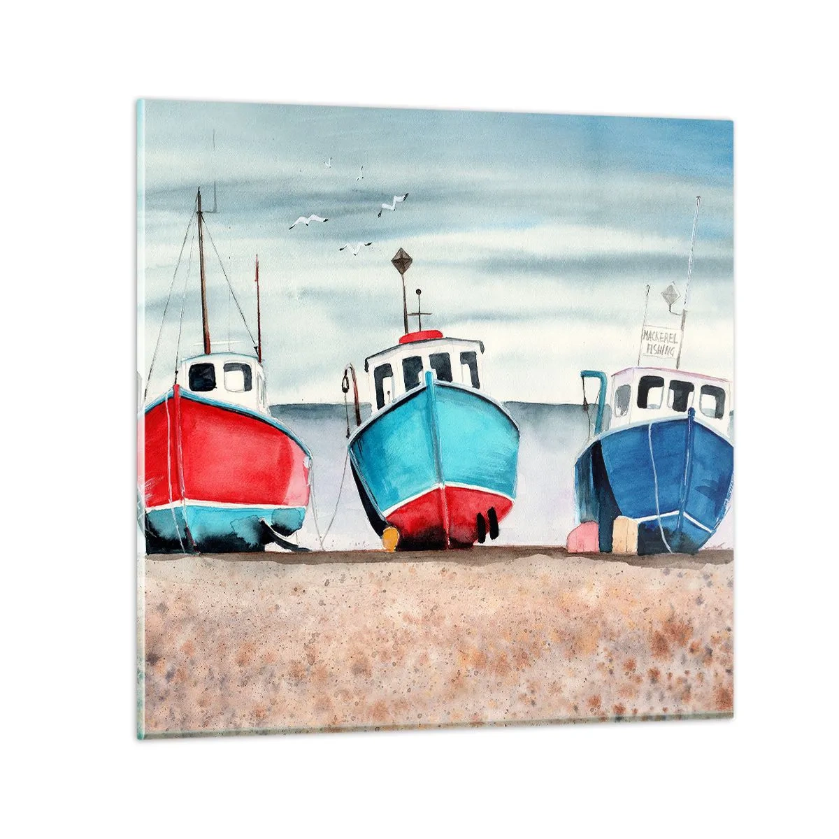 Cuadro sobre vidrio - Impresiones sobre Vidrio - Listos para la pesca - 30x30 cm
