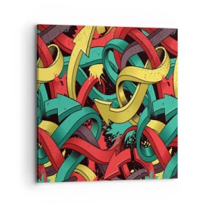 Cuadro sobre lienzo - Impresión de Imagen - ¿Qué camino tomar? - 70x70 cm