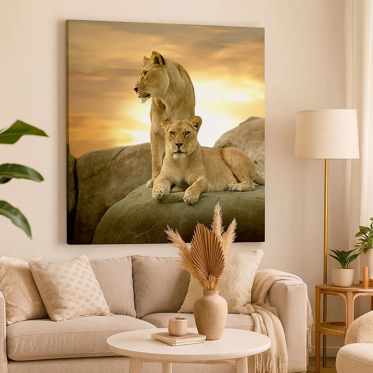 Cuadro sobre lienzo - Impresión de Imagen - Majestuosidad real - 30x30 cm