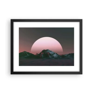 Póster en marco negro - En una galaxia muy muy lejana - 40x30 cm