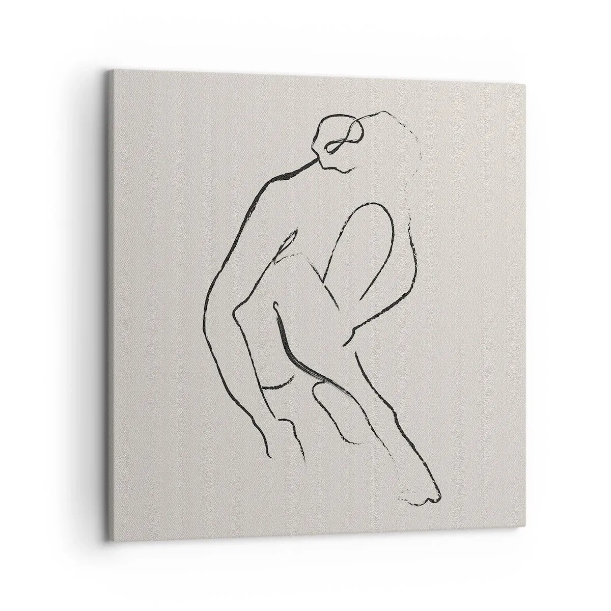 Cuadro sobre lienzo - Impresión de Imagen - Boceto íntimo - 50x50 cm